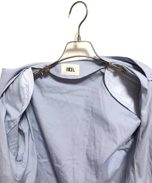 HER.（ハー）HER. (ハー) コットンスタンドカラーシャツ ブルー サイズ:FREEの古着・服飾アイテム