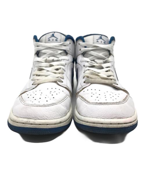 NIKE（ナイキ）NIKE (ナイキ) AIR JORDAN 1 MID SE WHITE/INDUSTRIAL BLUE-SAIL ホワイト サイズ:26.5㎝の古着・服飾アイテム