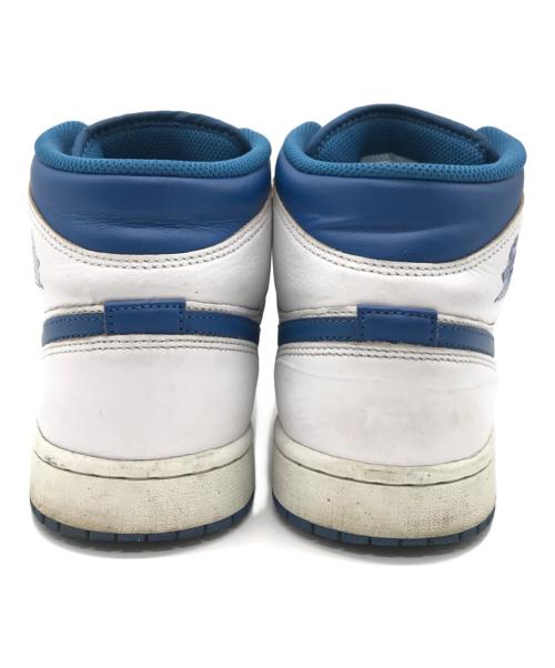 NIKE（ナイキ）NIKE (ナイキ) AIR JORDAN 1 MID SE WHITE/INDUSTRIAL BLUE-SAIL ホワイト サイズ:26.5㎝の古着・服飾アイテム