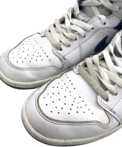 NIKE（ナイキ）NIKE (ナイキ) AIR JORDAN 1 MID SE WHITE/INDUSTRIAL BLUE-SAIL ホワイト サイズ:26.5㎝の古着・服飾アイテム