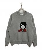 COTTON PANコットンパン）の古着「プリントスウェット」｜グレー