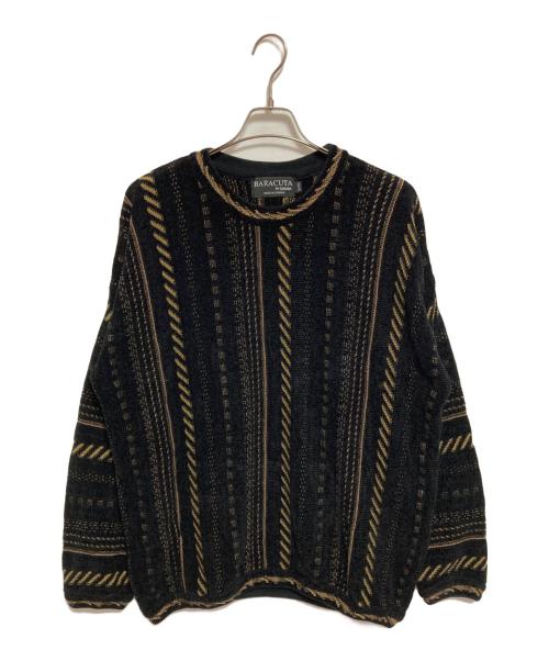 BARACUTA by TUNDRA（バラクータ バイ ツンドラ）BARACUTA by TUNDRA (バラクータ バイ ツンドラ) 3Dニット ブラック サイズ:XLの古着・服飾アイテム