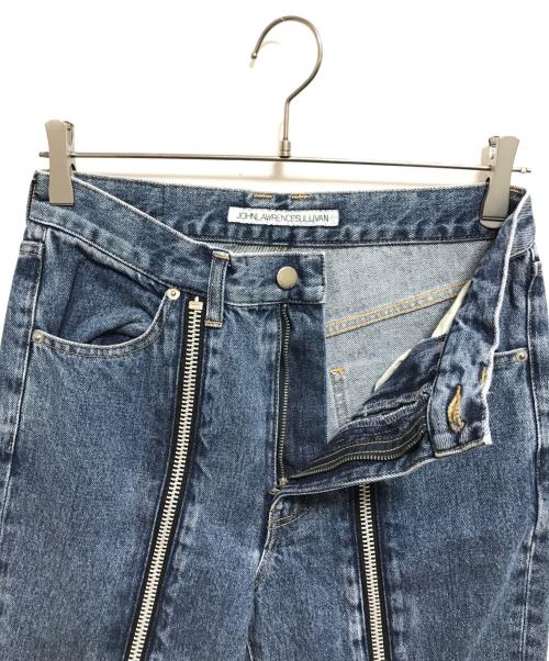 JOHN LAWRENCE SULLIVAN（ジョン ローレンス サリバン）JOHN LAWRENCE SULLIVAN (ジョン ローレンス サリバン) WASHED DENIM ZIPPED PANTS インディゴ サイズ:44の古着・服飾アイテム