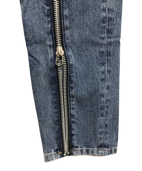 JOHN LAWRENCE SULLIVAN（ジョン ローレンス サリバン）JOHN LAWRENCE SULLIVAN (ジョン ローレンス サリバン) WASHED DENIM ZIPPED PANTS インディゴ サイズ:44の古着・服飾アイテム