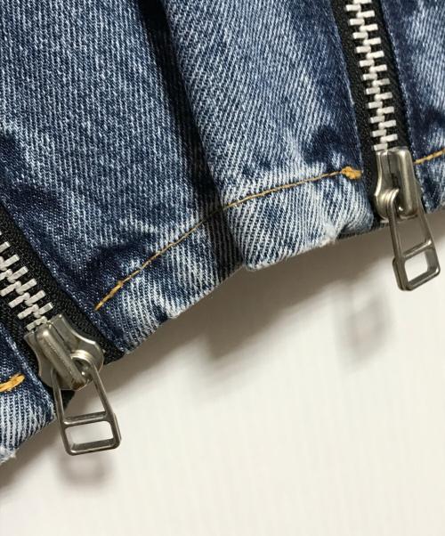 JOHN LAWRENCE SULLIVAN（ジョン ローレンス サリバン）JOHN LAWRENCE SULLIVAN (ジョン ローレンス サリバン) WASHED DENIM ZIPPED PANTS インディゴ サイズ:44の古着・服飾アイテム