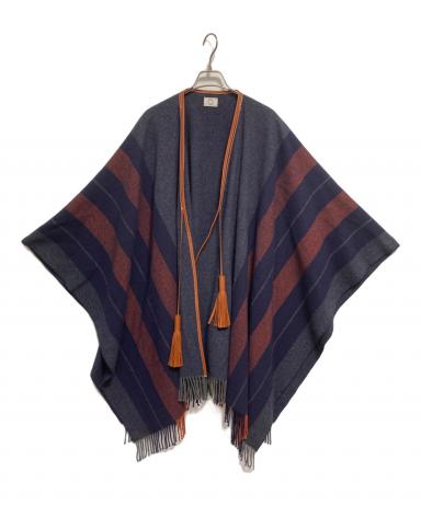 中古・古着通販】HERMES (エルメス) タッセッル付ポンチョ ネイビー