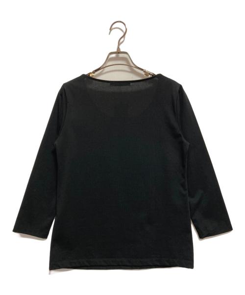 icB（アイシービー）icB (アイシービー) スーペリアジャージー Uネックプルオーバー ブラック サイズ:Sの古着・服飾アイテム