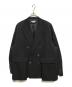 MAISON SPECIAL（メゾンスペシャル）の古着「Wool Mix Smooth Prime-Over Peaked Lapel Double Tailored Jacket」｜ブラック