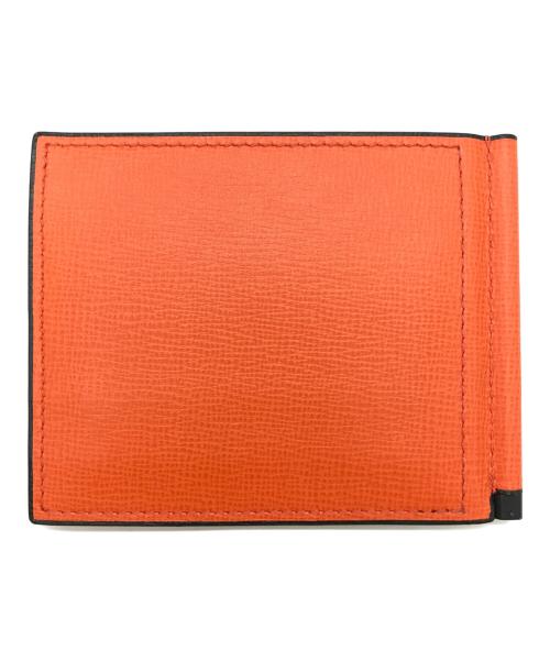 Valextra（ヴァレクストラ）Valextra (ヴァレクストラ) マネークリップ オレンジの古着・服飾アイテム