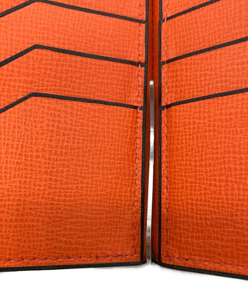 Valextra（ヴァレクストラ）Valextra (ヴァレクストラ) マネークリップ オレンジの古着・服飾アイテム