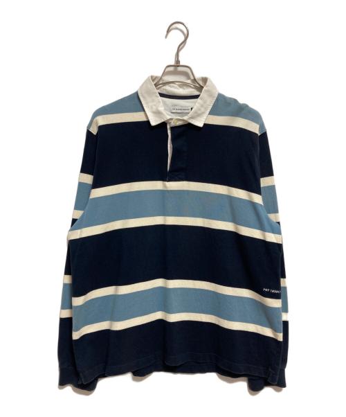 POP TRADING COMPANY（ポップトレーディングカンパニー）POP TRADING COMPANY (ポップトレーディングカンパニー) ラガーシャツ ネイビー サイズ:Lの古着・服飾アイテム