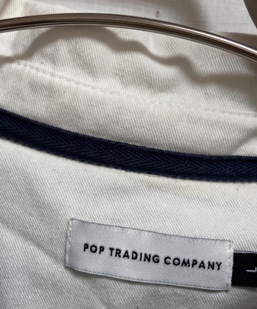 POP TRADING COMPANY（ポップトレーディングカンパニー）POP TRADING COMPANY (ポップトレーディングカンパニー) ラガーシャツ ネイビー サイズ:Lの古着・服飾アイテム