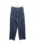 NEON SIGN（ネオンサイン）の古着「Wide denim slacks Rigid」｜インディゴ