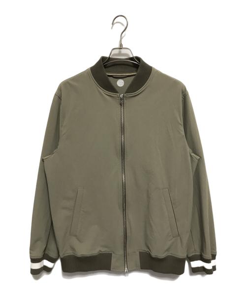 uniform experiment（ユニフォームエクスペリメント）uniform experiment (ユニフォームエクスペリメント) 4WAY STRETCH RIBBED BASIC BLOUSON ベージュ サイズ:SIZE 4の古着・服飾アイテム