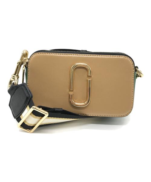 MARC JACOBS（マークジェイコブズ）MARC JACOBS (マーク ジェイコブス) スナップショット ショルダーバッグ ベージュ×グリーンの古着・服飾アイテム