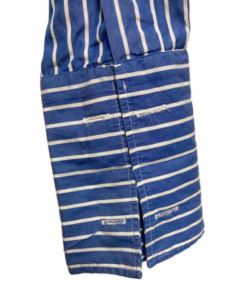 POLO RALPH LAUREN（ポロ・ラルフローレン）POLO RALPH LAUREN (ポロ・ラルフローレン) ストライプシャツ ブルー サイズ:16 1/2-34の古着・服飾アイテム