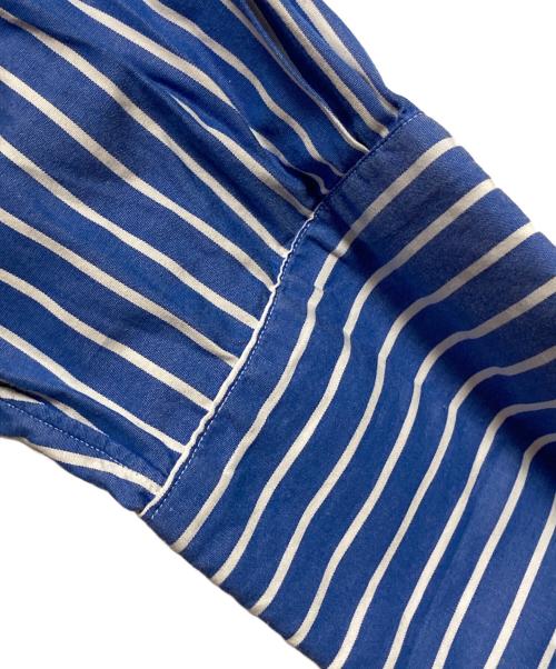 POLO RALPH LAUREN（ポロ・ラルフローレン）POLO RALPH LAUREN (ポロ・ラルフローレン) ストライプシャツ ブルー サイズ:16 1/2-34の古着・服飾アイテム