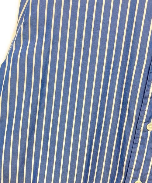 POLO RALPH LAUREN（ポロ・ラルフローレン）POLO RALPH LAUREN (ポロ・ラルフローレン) ストライプシャツ ブルー サイズ:16 1/2-34の古着・服飾アイテム