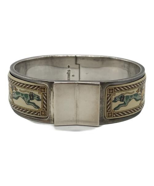 HERMES（エルメス）HERMES (エルメス) エマイユGM シルバー×ベージュの古着・服飾アイテム