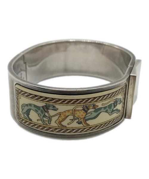 HERMES（エルメス）HERMES (エルメス) エマイユGM シルバー×ベージュの古着・服飾アイテム