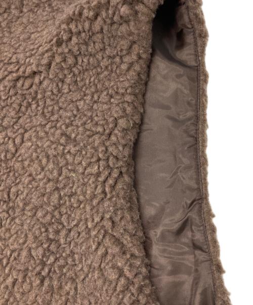 Honnete（オネット）Honnete (オネット) クロップドボアベスト ブラウン サイズ:表記無しの古着・服飾アイテム