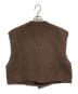 Honnete (オネット) クロップドボアベスト ブラウン サイズ:表記無し：14000円