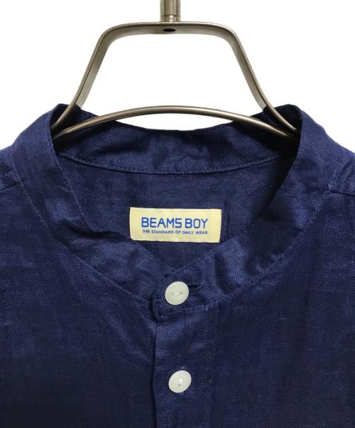 BEAMS BOY（ビームスボーイ）BEAMS BOY (ビームスボーイ) リネンシャツ ブルー サイズ:下記参照 未使用品の古着・服飾アイテム