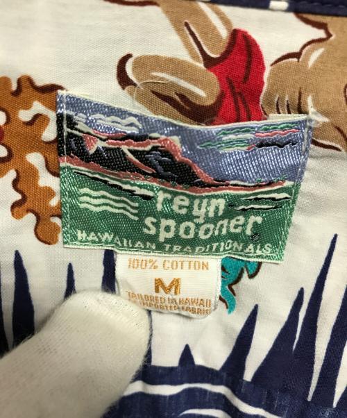 reyn spooner（レイン スプナー）reyn spooner (レイン スプナー) 総柄ボタンダウンシャツ ネイビー サイズ:Mの古着・服飾アイテム