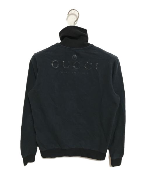 GUCCI（グッチ）GUCCI (グッチ) バックロゴスウェットトラックジャケット ブラック サイズ:Sの古着・服飾アイテム