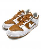 NIKEナイキ）の古着「DUNK LOW QS」｜ホワイト×ブラウン
