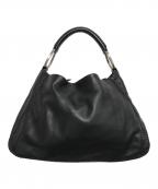 SAZABYサザビー）の古着「レザーハンドバッグ」｜ブラック