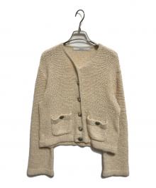 FRAMeWORK（フレームワーク）の古着「ファンシーヤーンニットジャケット」｜ベージュ
