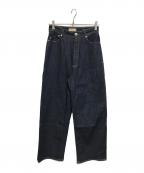 YANUKヤヌーク）の古着「ルーズストレート JOAN デニムパンツ」｜インディゴ