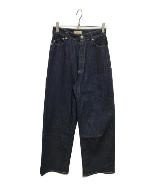 YANUK（ヤヌーク）YANUK (ヤヌーク) ルーズストレート JOAN デニムパンツ インディゴ サイズ:W26の古着・服飾アイテム