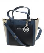 MICHAEL KORSマイケル・コース）の古着「2WAYバッグ」｜ブルー×ホワイト