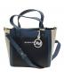 MICHAEL KORS（マイケルコース）の古着「2WAYバッグ」｜ブルー×ホワイト