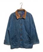 LAND'S ENDランズエンド）の古着「デニムカバーオール」｜インディゴ