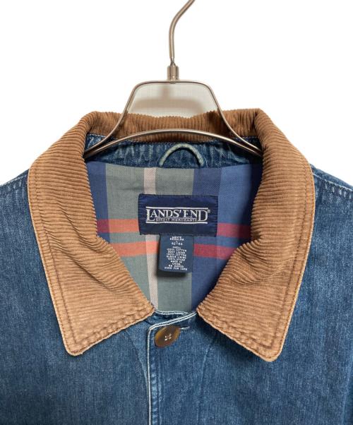 LAND'S END（ランズエンド）LAND'S END (ランズエンド) デニムカバーオール インディゴ サイズ:Lの古着・服飾アイテム