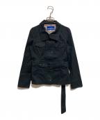 BURBERRY BLUE LABELバーバリーロンドンブルーレーベル）の古着「ショートジャケット」｜ブラック