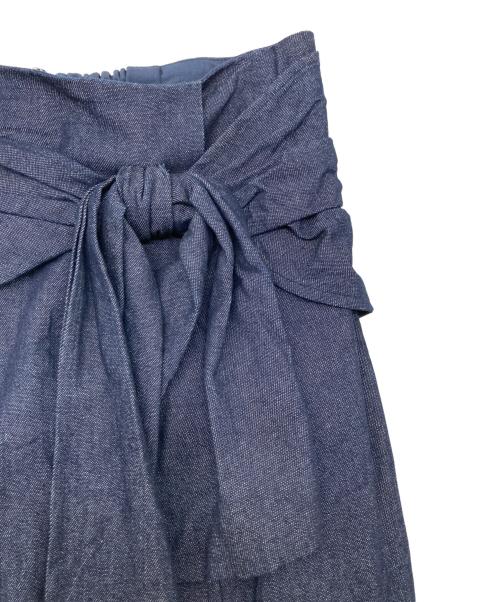 Apuweiser-riche（アプワイザーリッシェ）Apuweiser-riche (アプワイザーリッシェ) リボンラップスカート インディゴ サイズ:2の古着・服飾アイテム