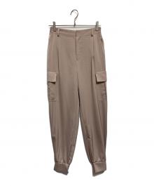 ARPEGE STORY（アルページュストーリー）の古着「サテンカーゴパンツ」｜ピンク