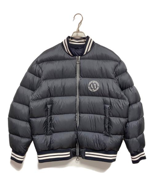 ARMANI EXCHANGE（アルマーニ エクスチェンジ）ARMANI EXCHANGE (アルマーニ エクスチェンジ) リアルダウンジャケット ネイビー サイズ:Lの古着・服飾アイテム
