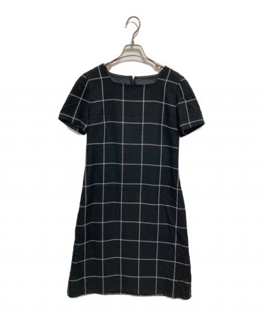 【Courreges】 ワンピース 中古・古着通販】courreges (クレージュ) ブラウスワンピース ブラック