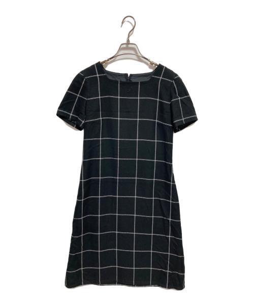 courreges（クレージュ）courreges (クレージュ) ブラウスワンピース ブラック サイズ:40の古着・服飾アイテム