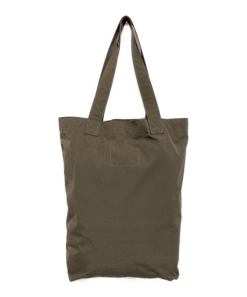 MHL（エムエイチエル）MHL (エムエイチエル) PROOFED HIGHCOUNT TWILL TOTE オリーブの古着・服飾アイテム