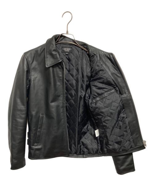 HORN WORKS（ホーンワークス）HORN WORKS (ホーンワークス) バッファローレザーライダースジャケット ブラック サイズ:Sの古着・服飾アイテム