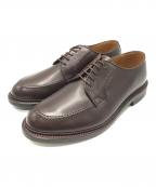 schonheitショーンハイト）の古着「外羽根プレーントウシューズ」｜ブラウン