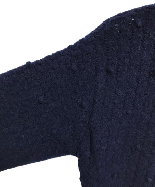 BALLSEY（ボールジィ）BALLSEY (ボールジィ) ミニポップコーンケーブル バックオープンプルオーバー ネイビー サイズ:Sの古着・服飾アイテム