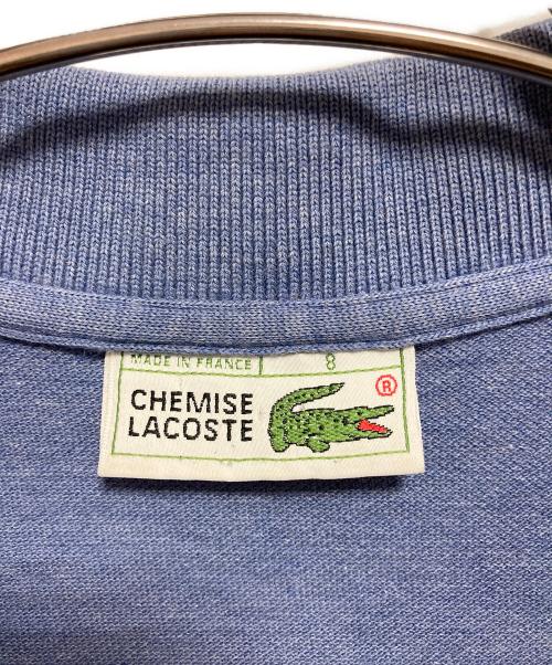 CHEMISE LACOSTE（シュミーズ ラコステ）CHEMISE LACOSTE (シュミーズ ラコステ) ポロシャツ ブルー サイズ:SIZE 8の古着・服飾アイテム