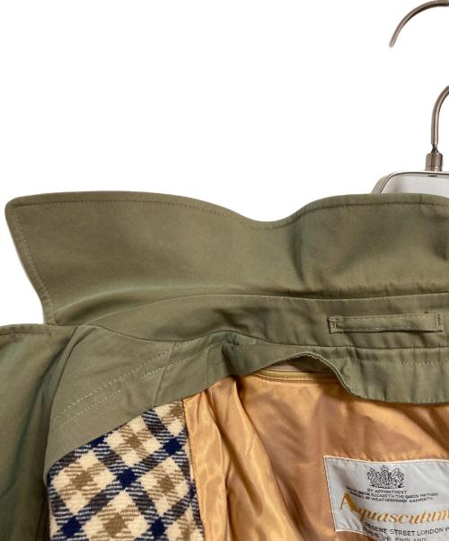 Aquascutum（アクアスキュータム）Aquascutum (アクアスキュータム) ステンカラーコート タマムシ サイズ:5の古着・服飾アイテム